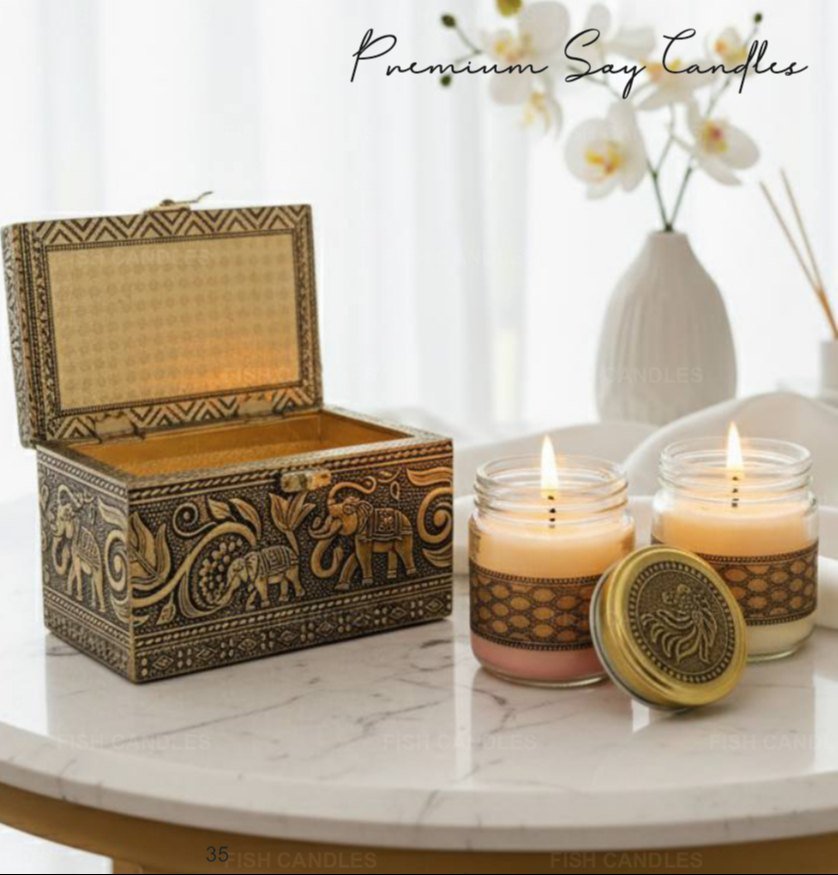 Metal Box Candle